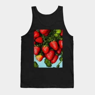 Falling Strawberries Tank Top